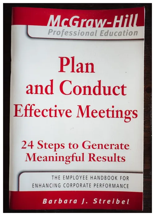 Plan and Conduct Effective Meetings cover